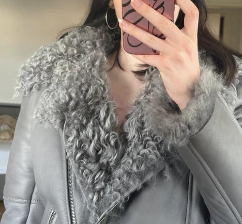 Damen kurzjacke grau aus - damen,