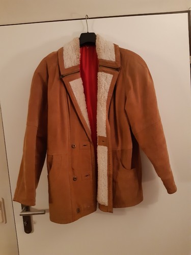 Wildlederjacke mit lammfell - wildlederjacke,