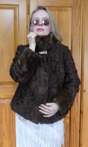 Pelz lammfell jacke mantel - jacke,