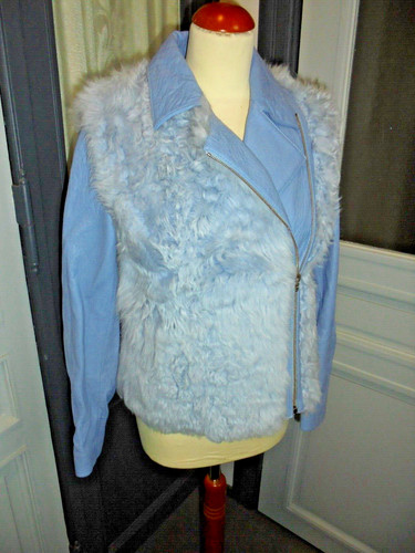 Warme lederjacke mit lamm - warme,