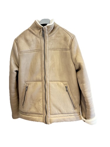 Bikerjacke mit lammfelloptik - bikerjacke,