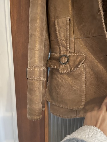 Lammfelljacke damen beige mit - damen,
