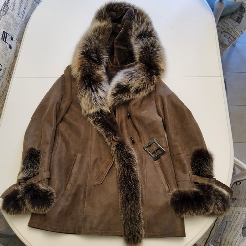 Lammfell racoon jacke - racoon,