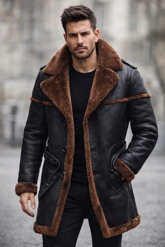 Herren echt lammfell lang - herren,