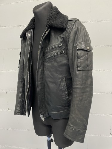 Hugo boss lederjacke - lederjacke, mit
